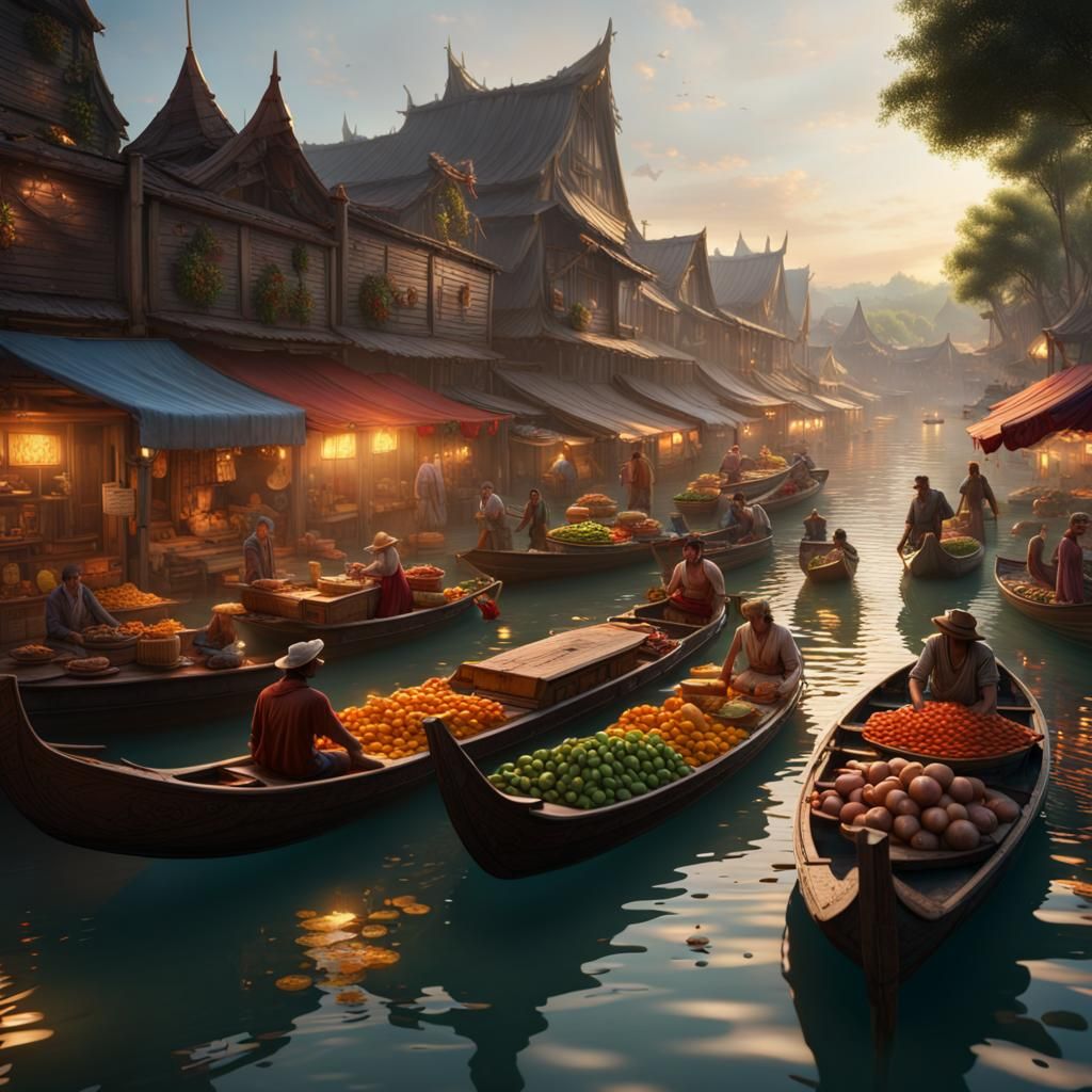 Floating market