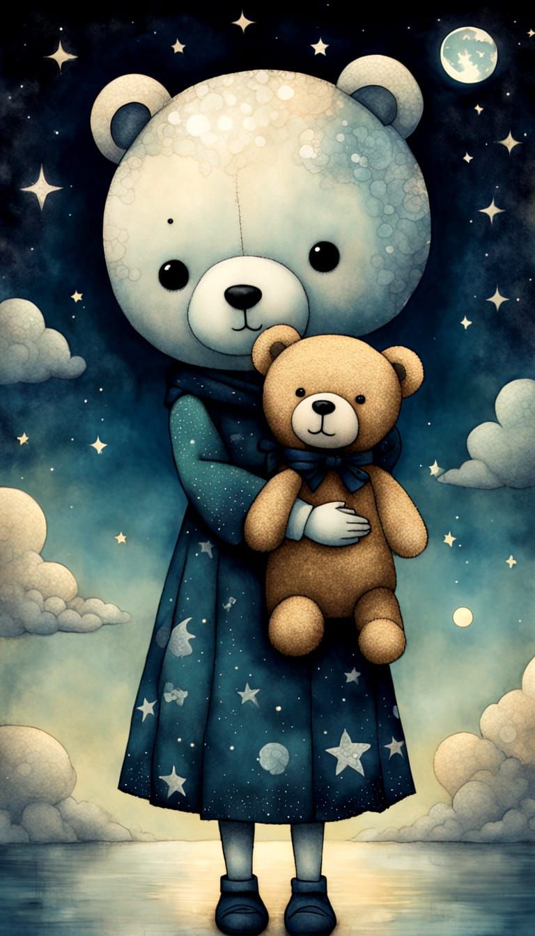 ^^The Cuddly Teddy’s Twinkling Starry Hug  by @Little Rainbow