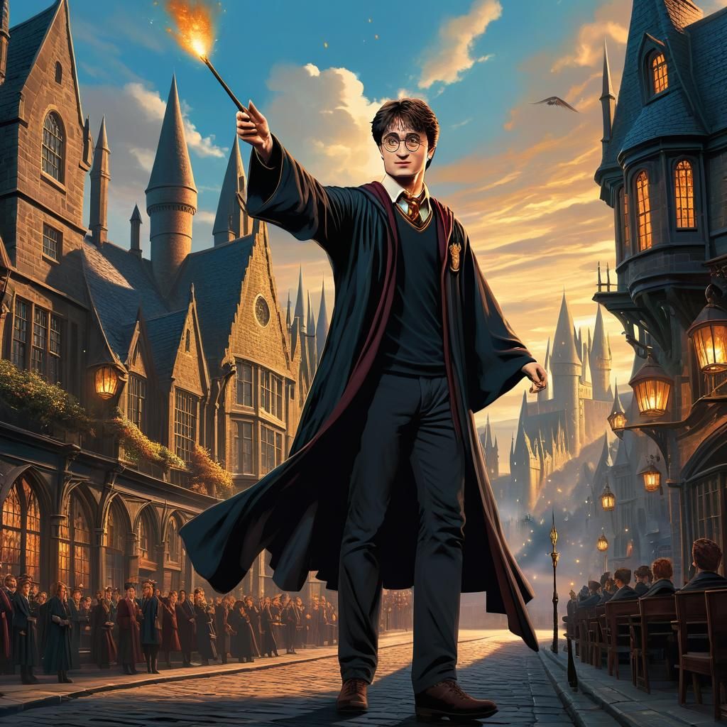 Harry Potter and his vand.