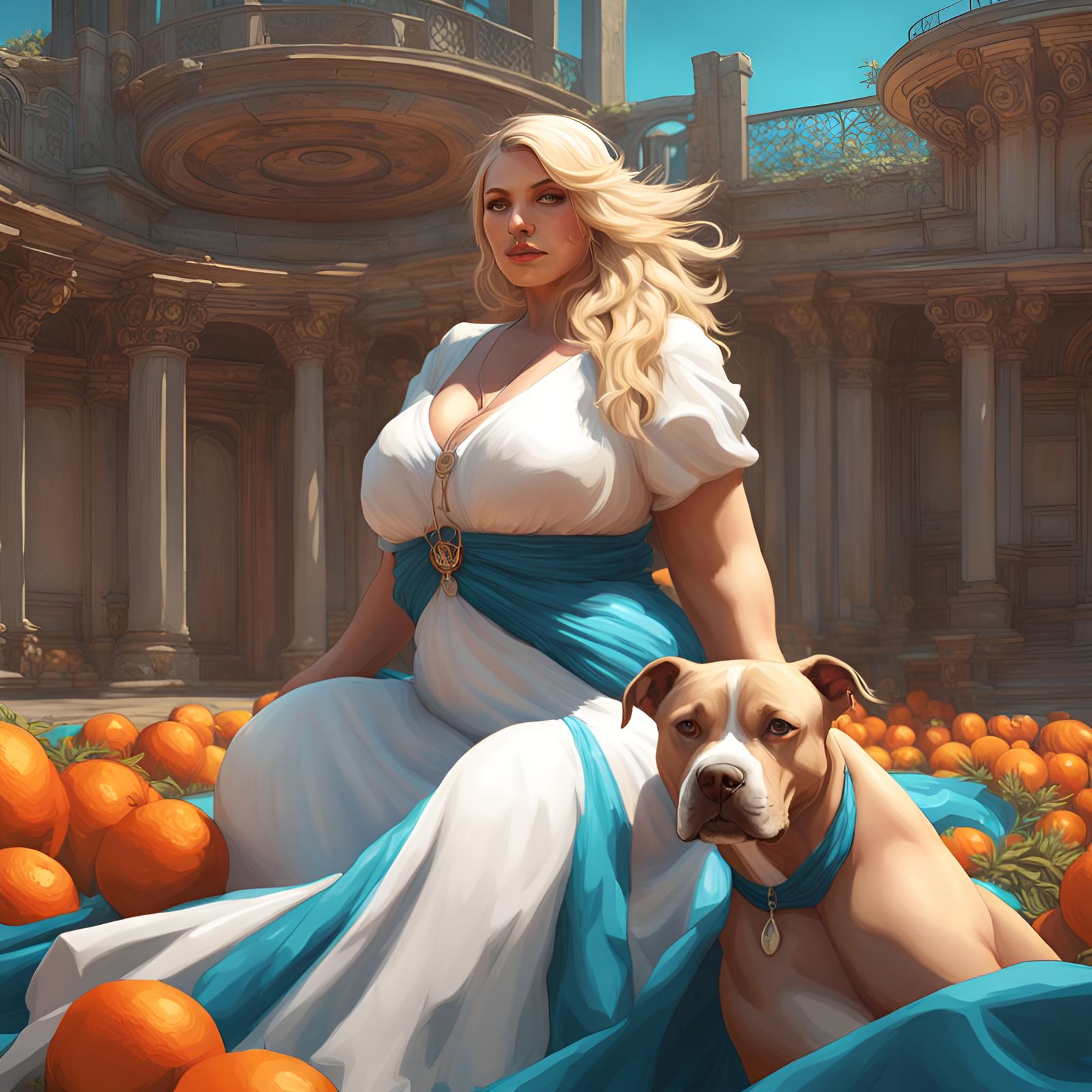 Nikki & Hank - A perfect imagine of a woman and her dog