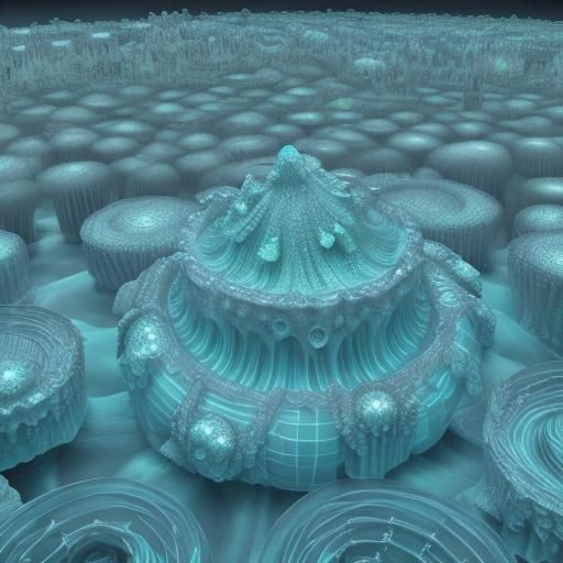 spatial fractal surface of slime - AI Generated Artwork - NightCafe Creator