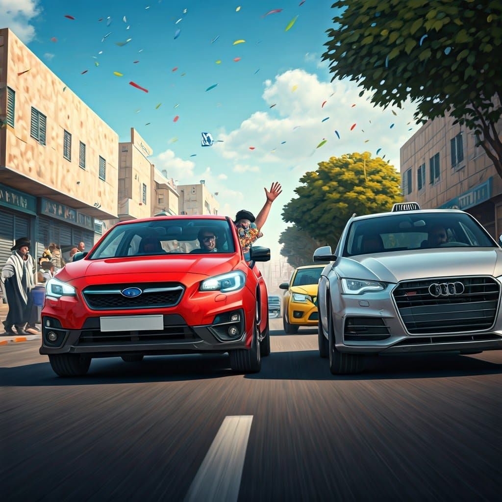 Joyful Israeli Road Trip in Vibrant Colors