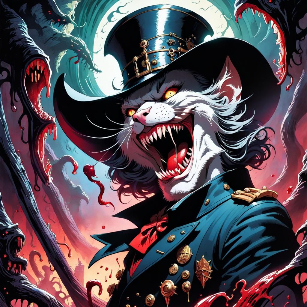 Sinister Puss in Boots  by @Dontkno