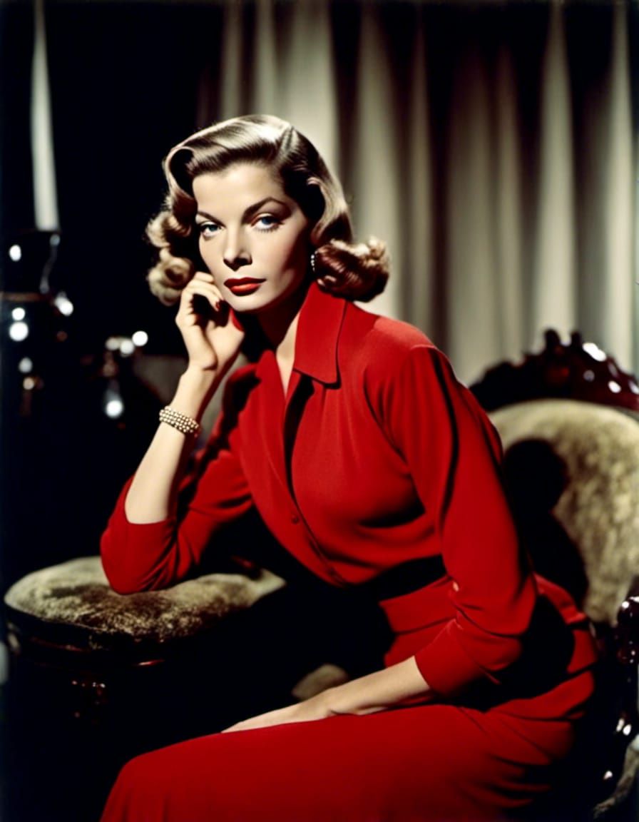 Lauren Bacall in color <lora:Autochrome:1.0> 