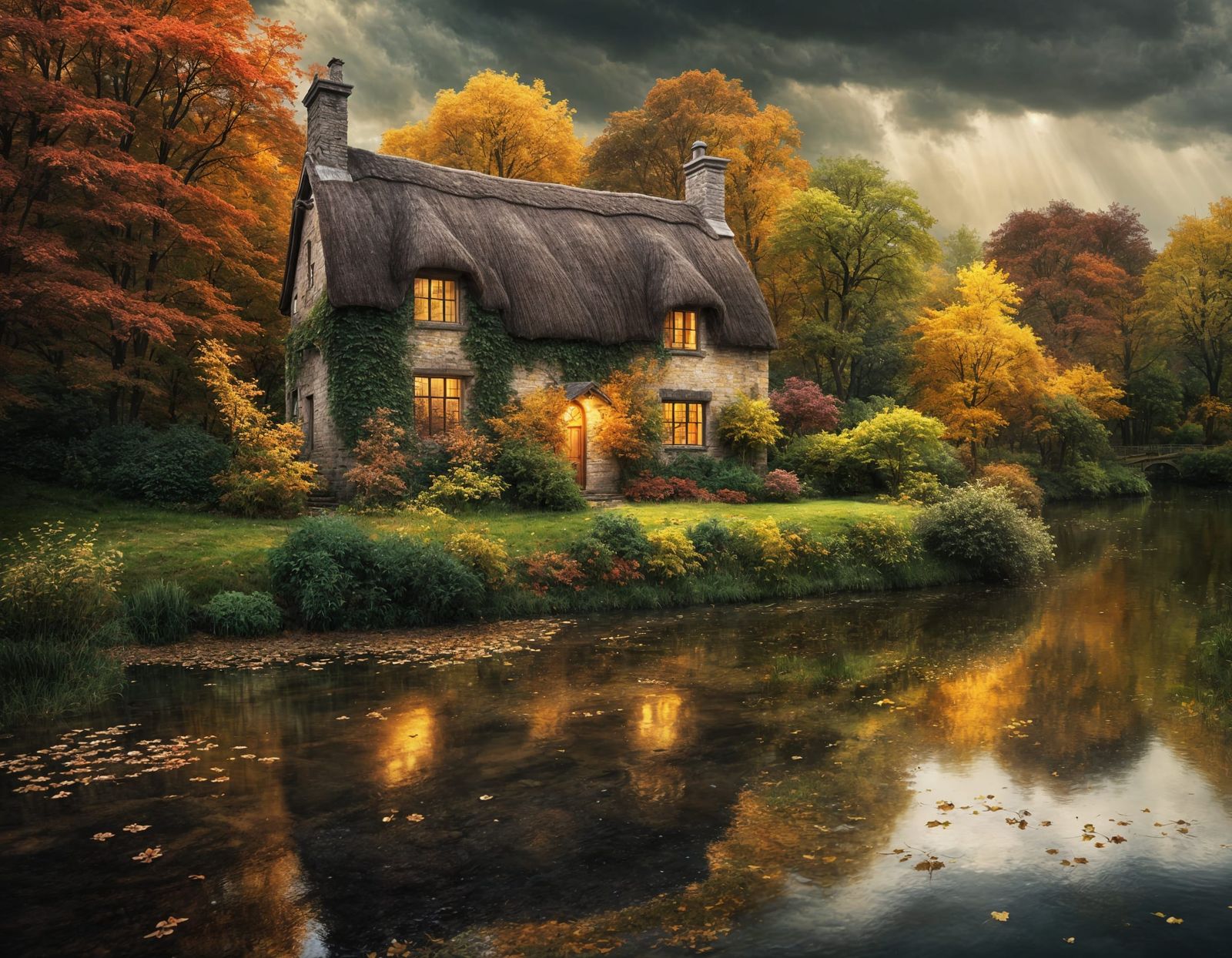 The Autumn Cottage.....  by @Anja Bittner