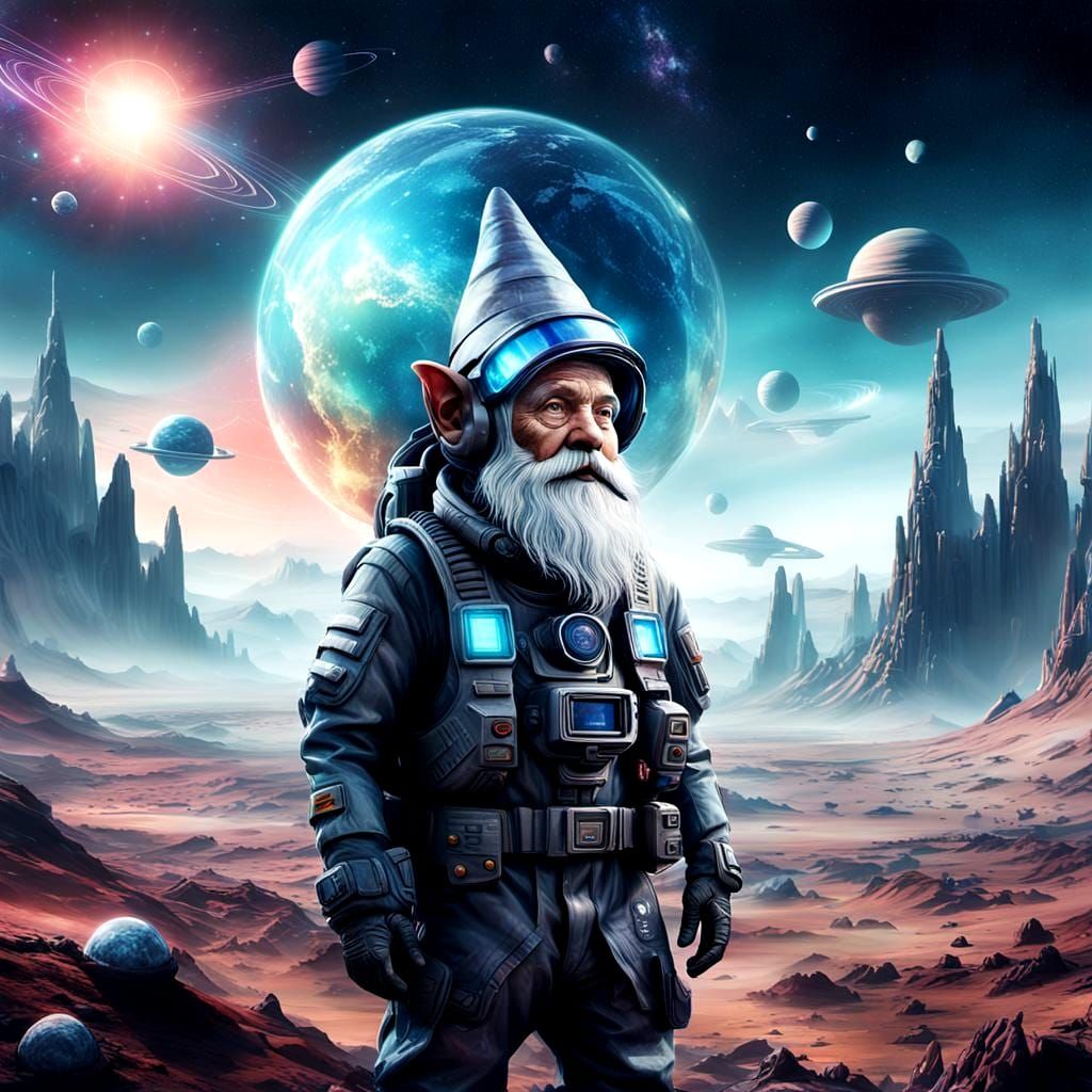 Gnome far from home  by @BlueCat
