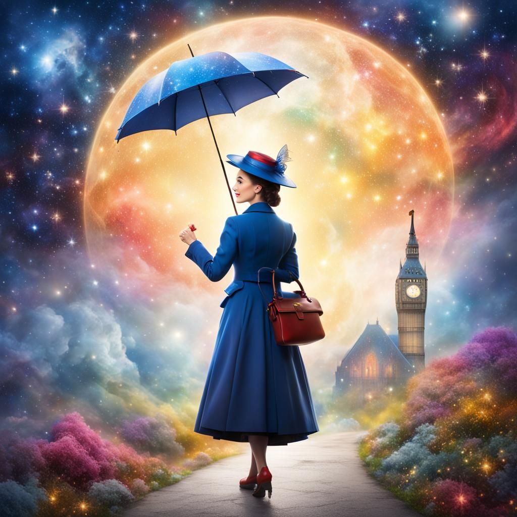 Mary Poppins on her way at London