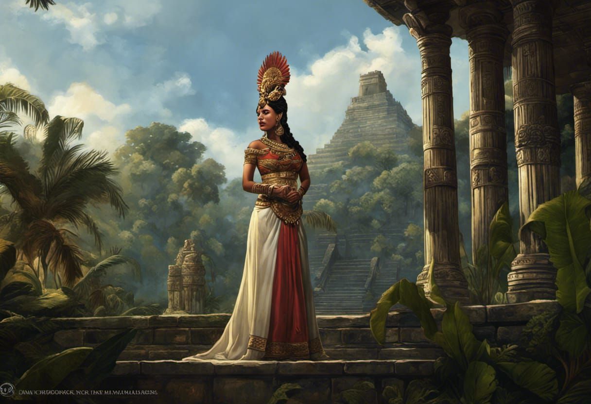 "Lady Evening Star", Mayan Queen Regent of Yaxchilan, circa ...