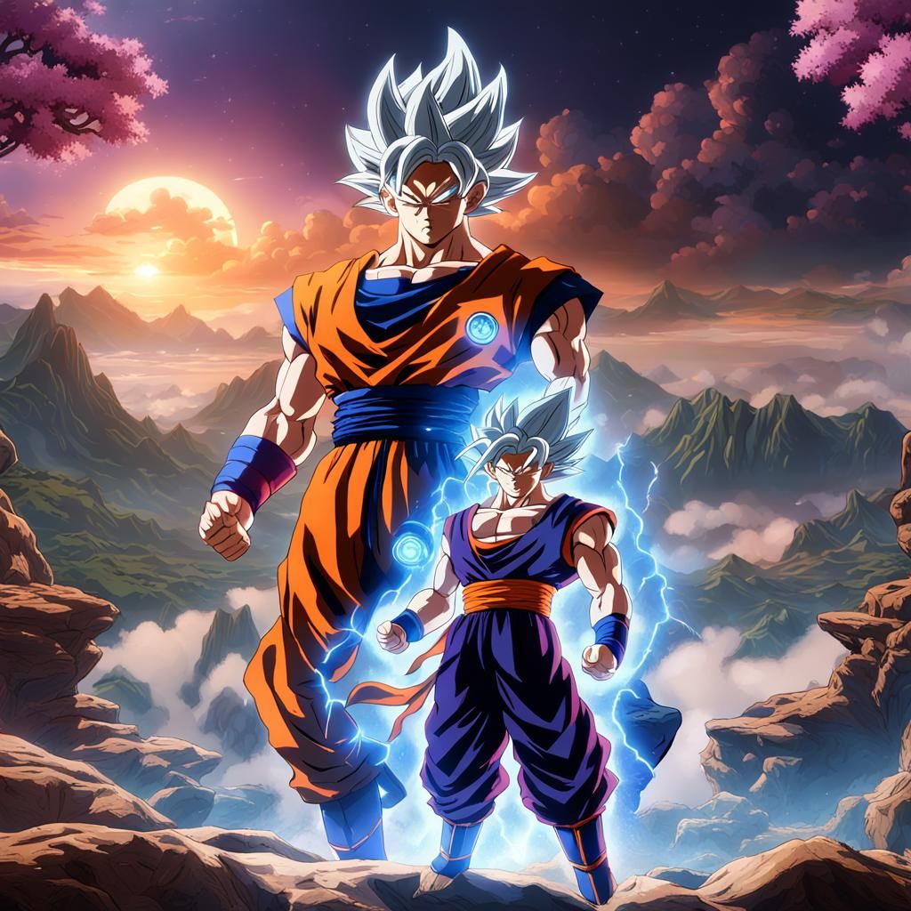 Ultra Instinct Goku power up - AI Generated Artwork - NightCafe Creator