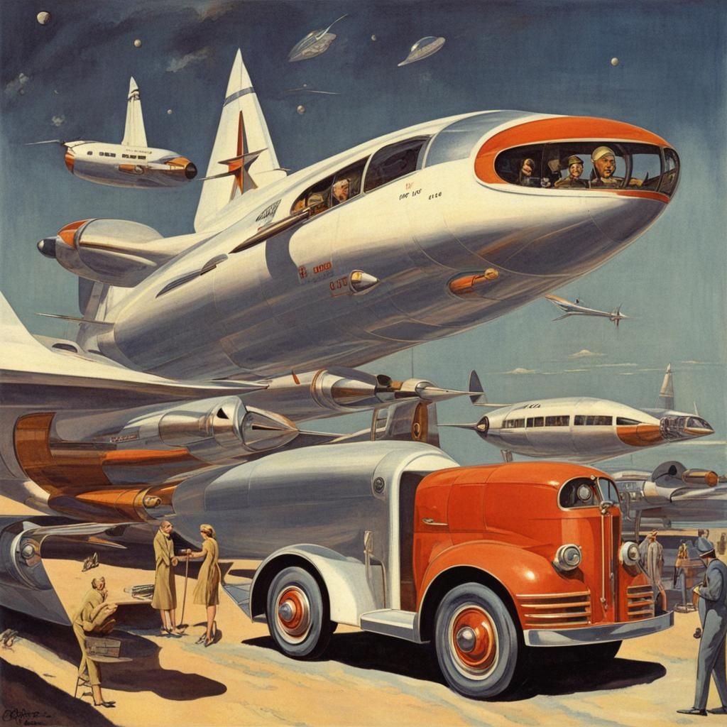 Atomic space age, transports