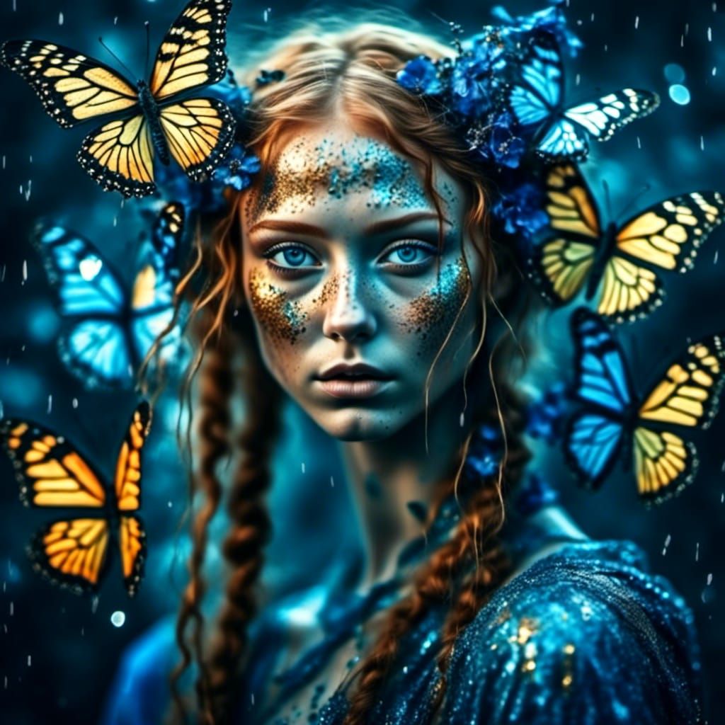 Enchanted Butterfly: A Cicely Mary Barker-Inspired Portrait