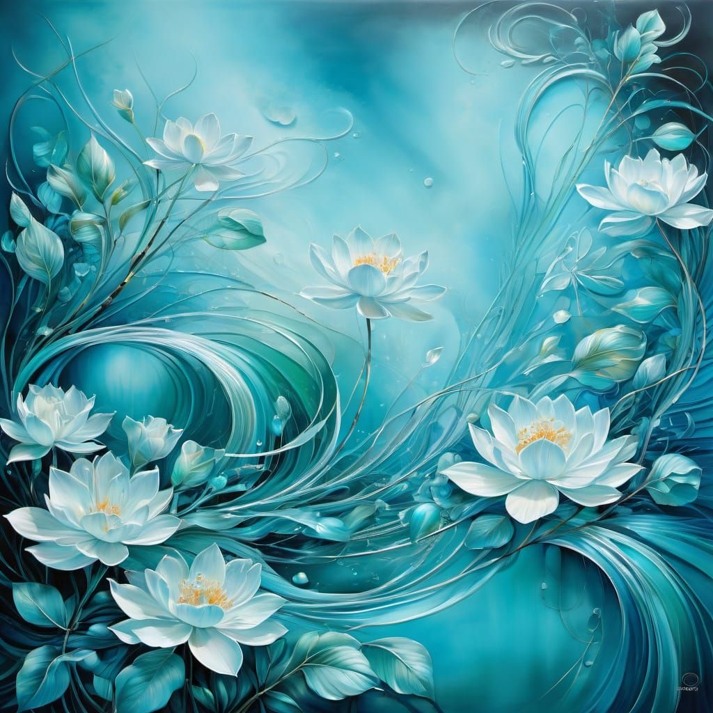 Floating on waves of turquoise  by @Staircase Flash