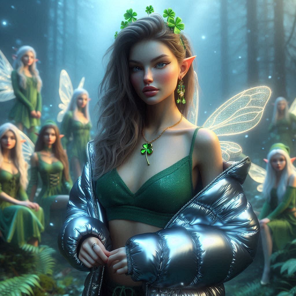 Beautiful and stunning fairy-like women