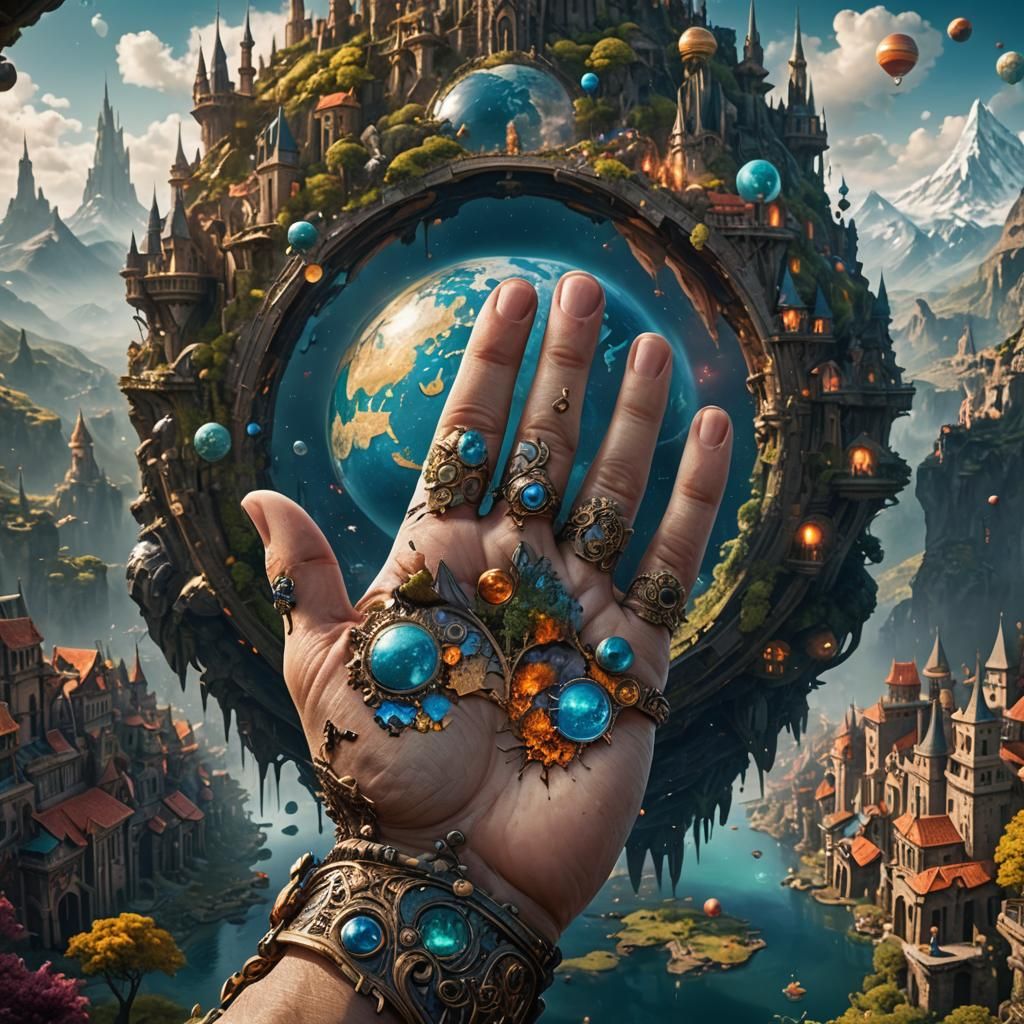 The world on an hand