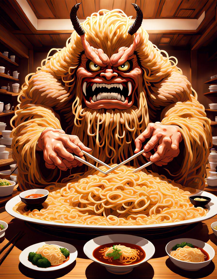 Samurai Monster Ramen 👹🍜 Ai Generated Artwork Nightcafe Creator