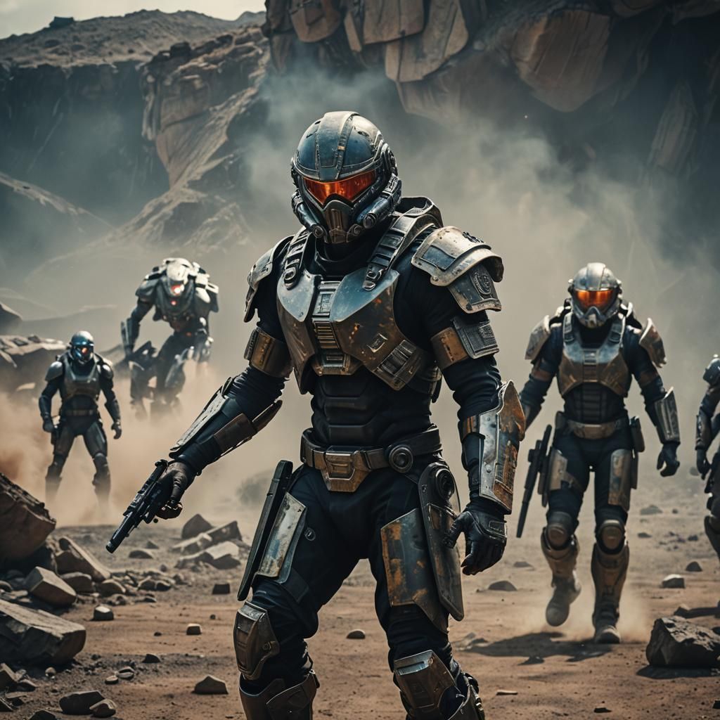 Warrior evolution from recruit to battle hardened veteran. O...