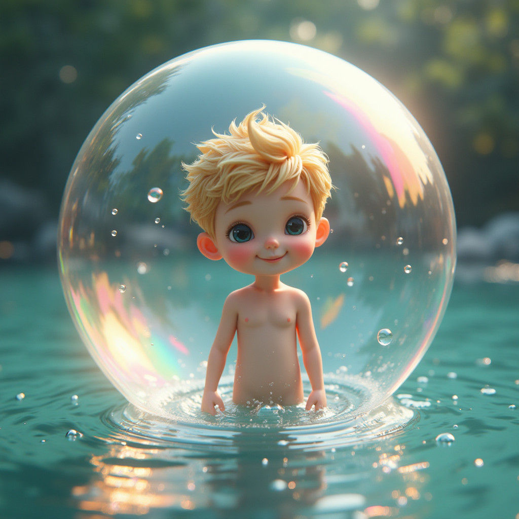 Boy in Bubble: A Fantasy Artscape