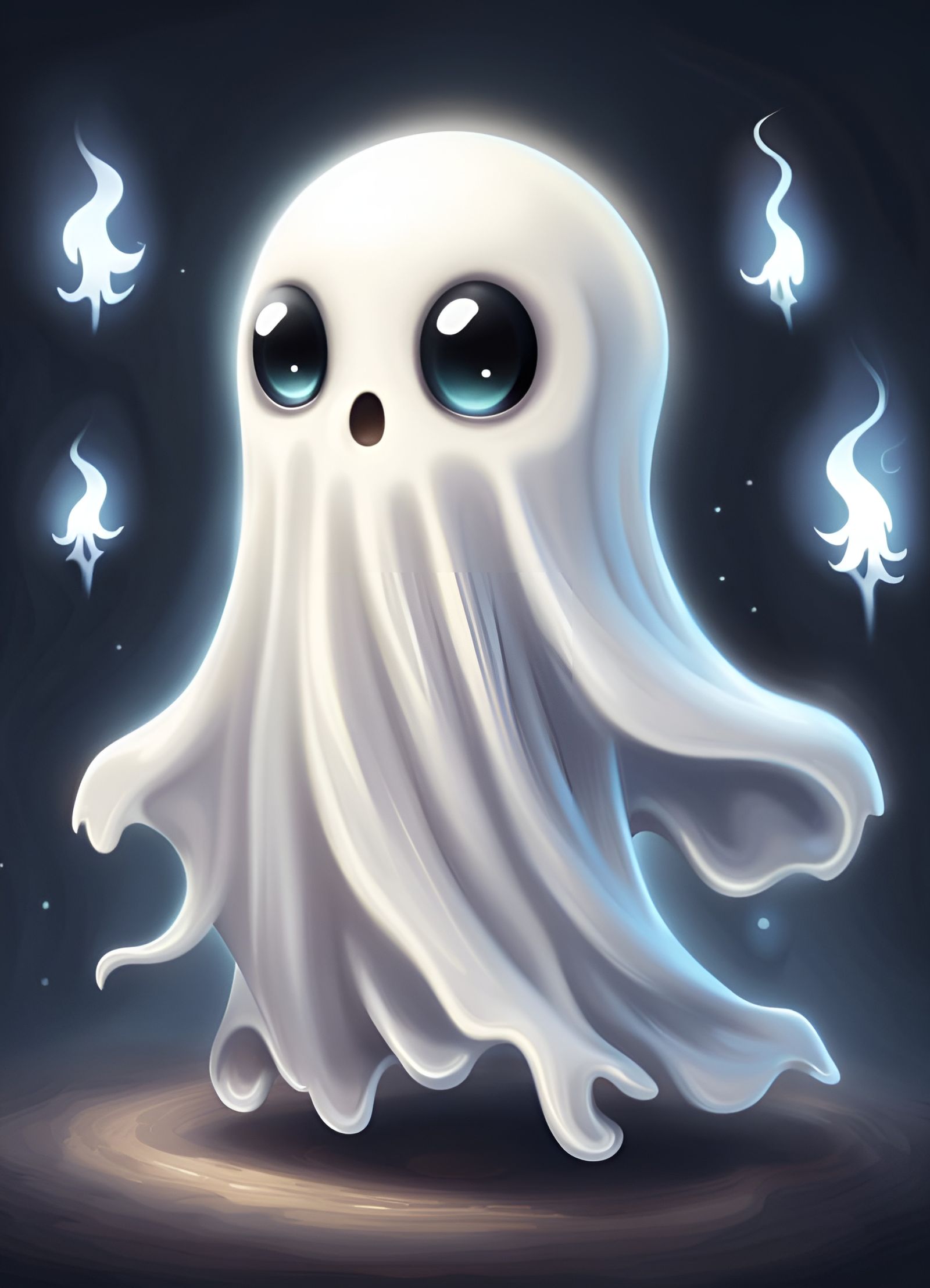 Adorable ghost   by @Lucy