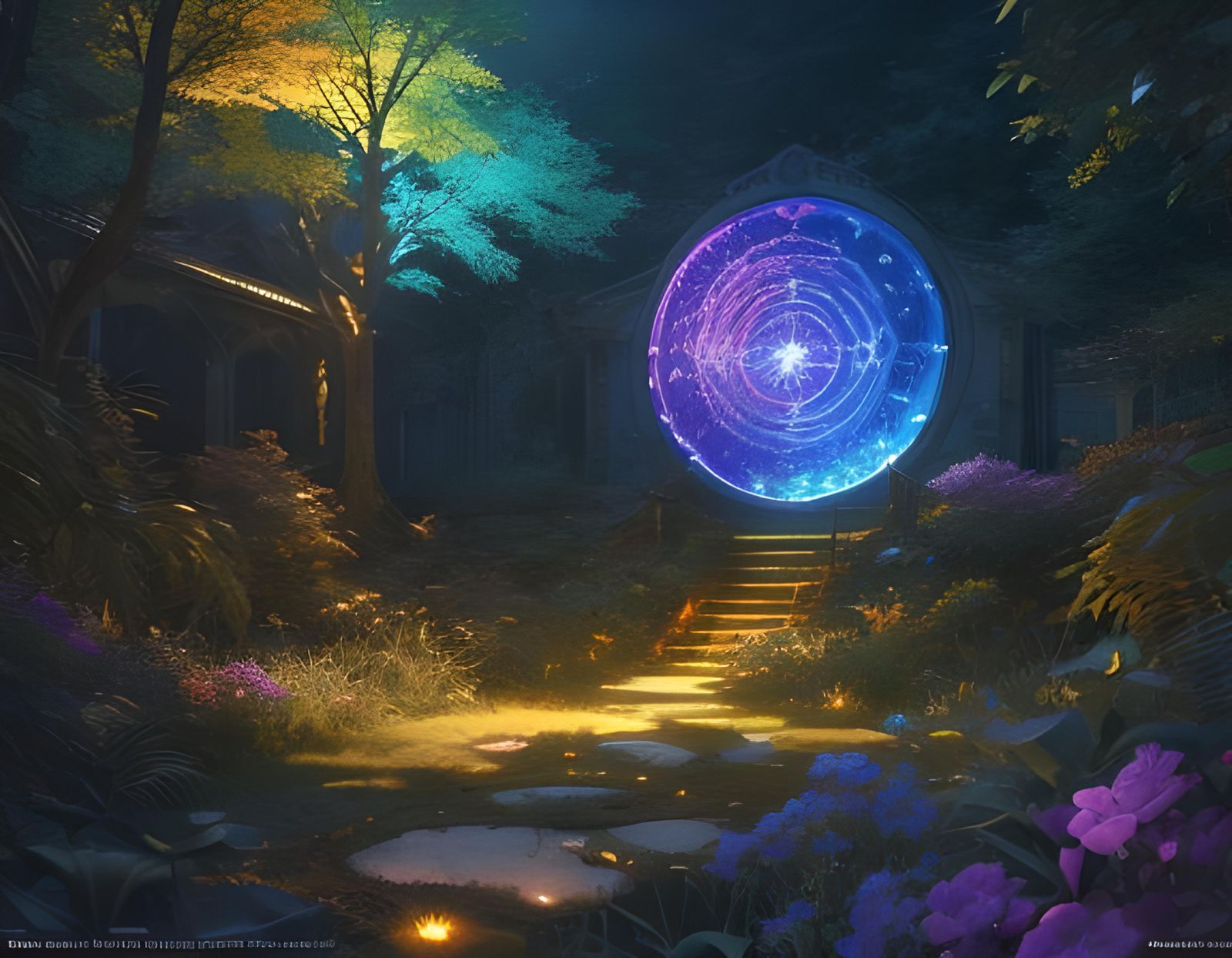 elusive portal deep in the woods  by @Van Rou