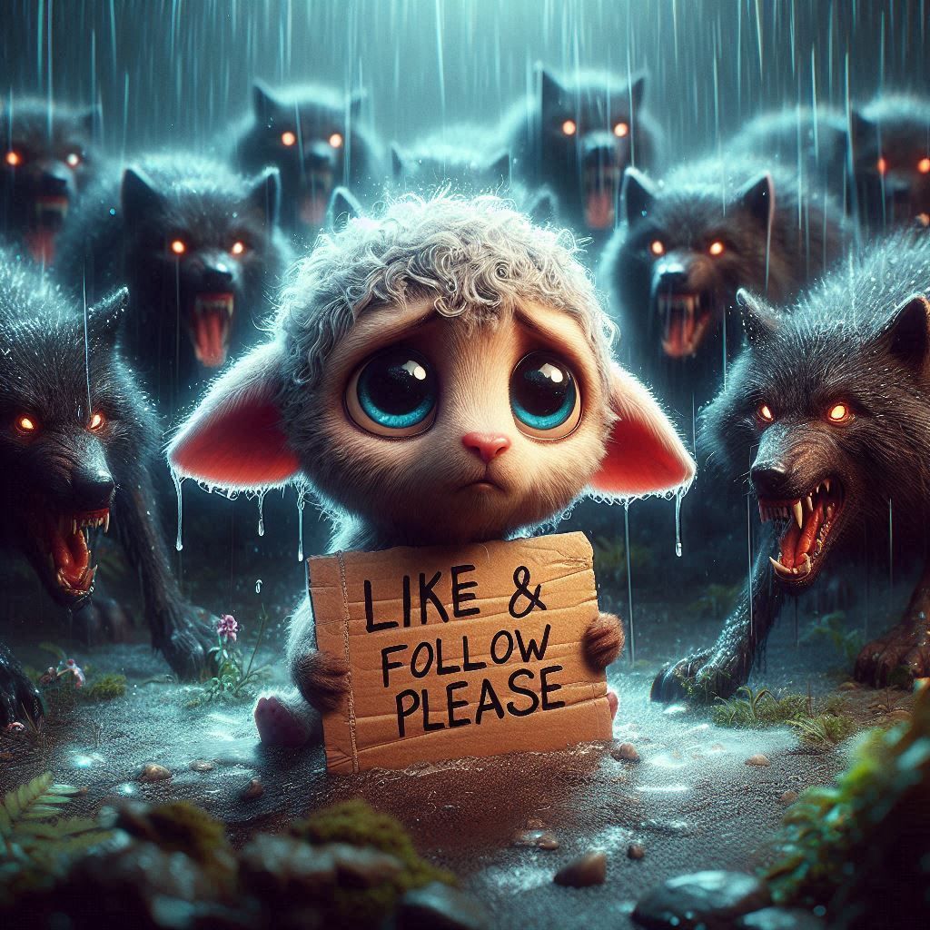 Like & Follow please..help a poor lamb surrounded by creative wolves