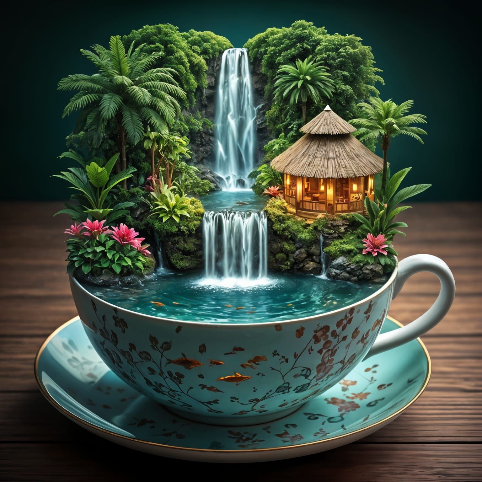  Rainforest Teacup  by @Alicia Hopkins