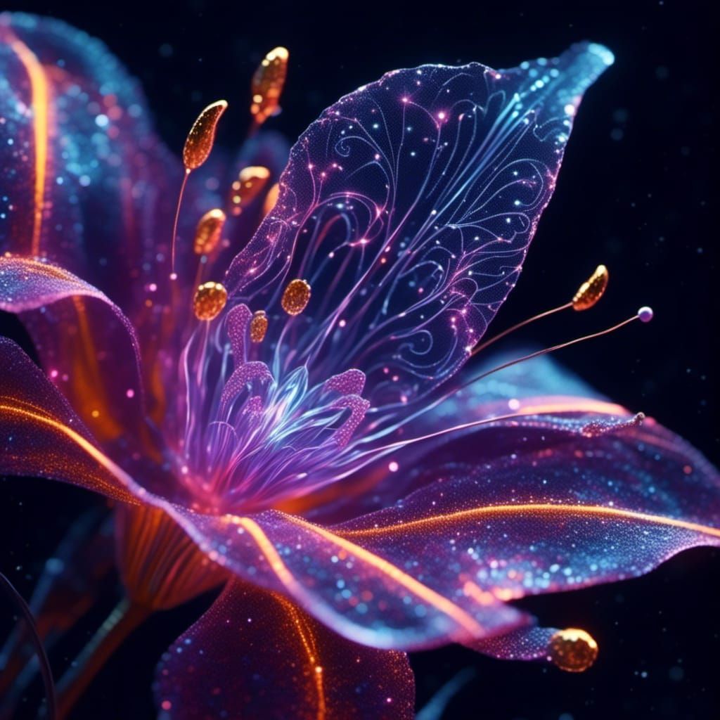 Purple Ghost Lily  by @Sarah