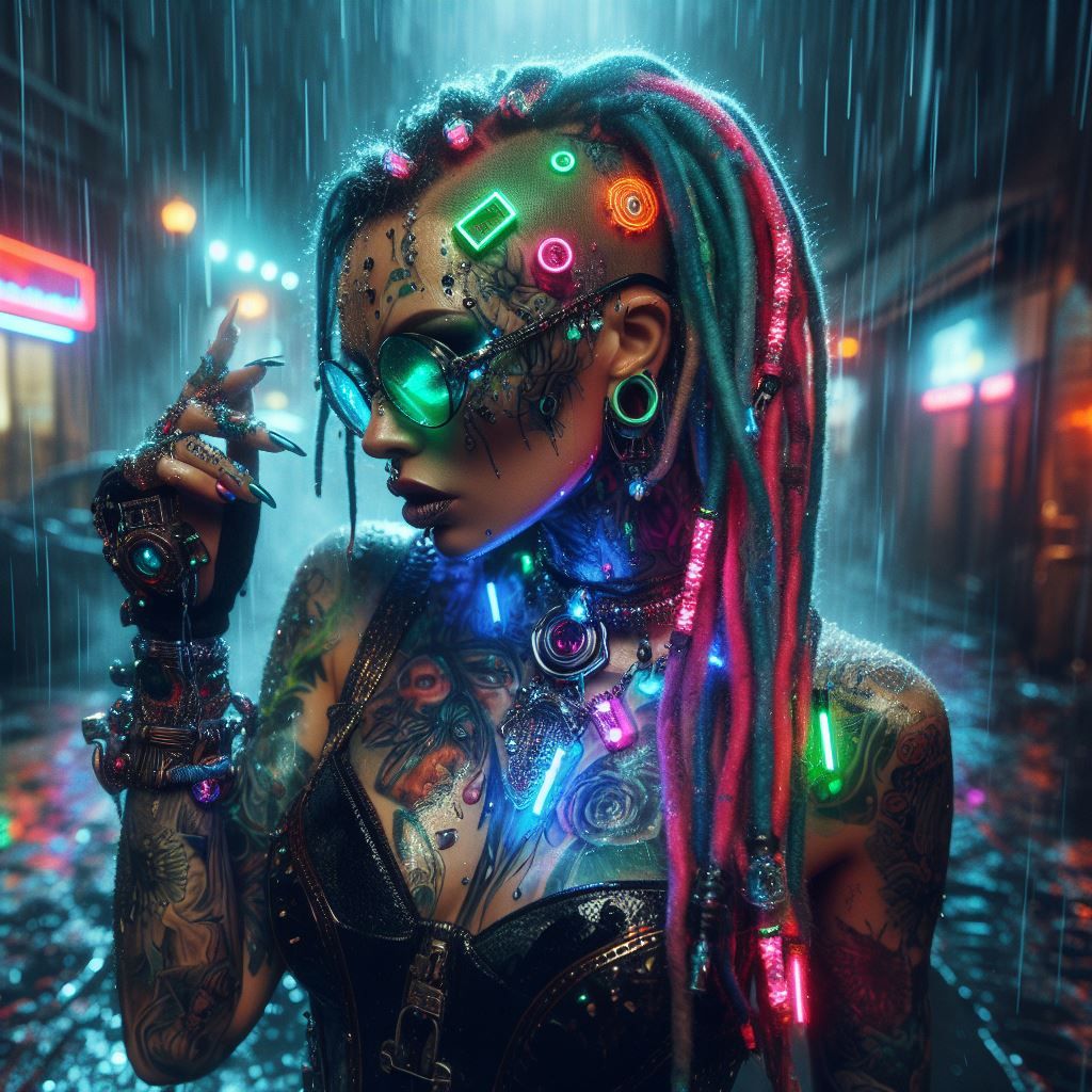 walking the streets of Neon City