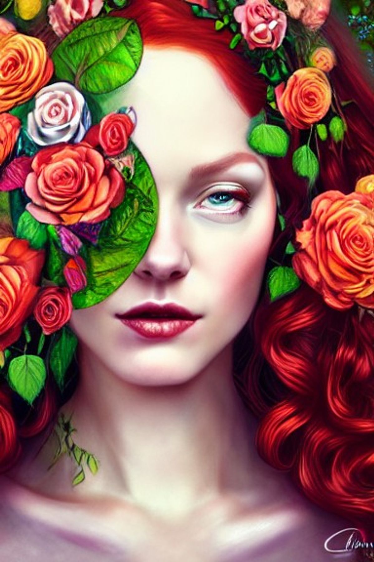 Discovering medieval ruins and wild roses AI Generated Artwork NightCafe Creator