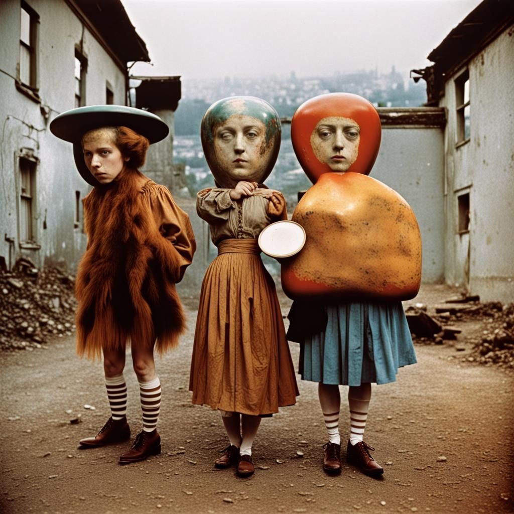 Vintage Situationist Photograph in the Style of Woodman