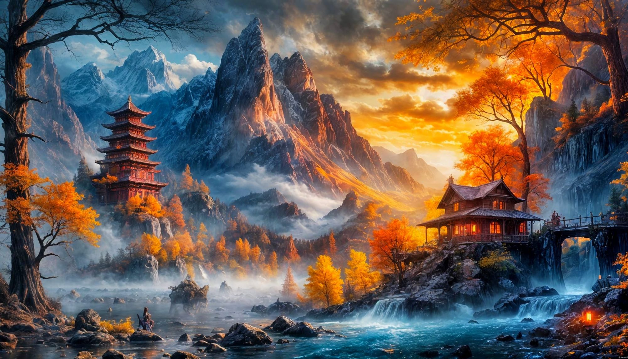 Pagoda’s Dream in Moonlight