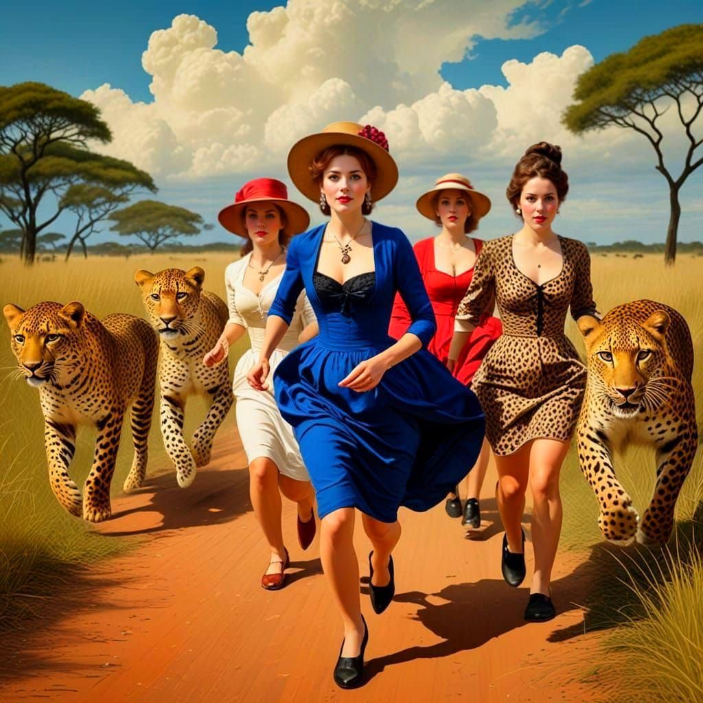 Victorian Ladies Run Wild in the Savannah