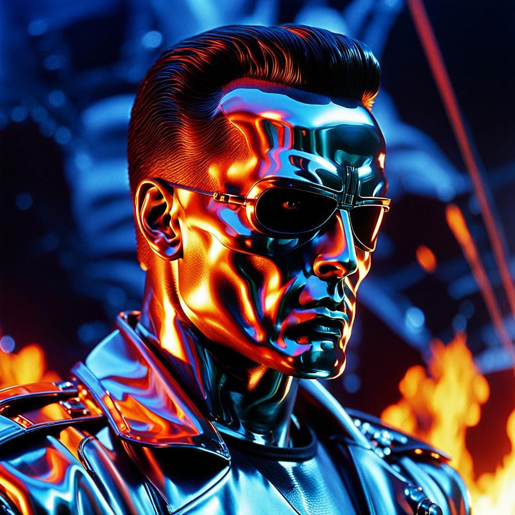 T-1000 Terminator - AI Generated Artwork - NightCafe Creator