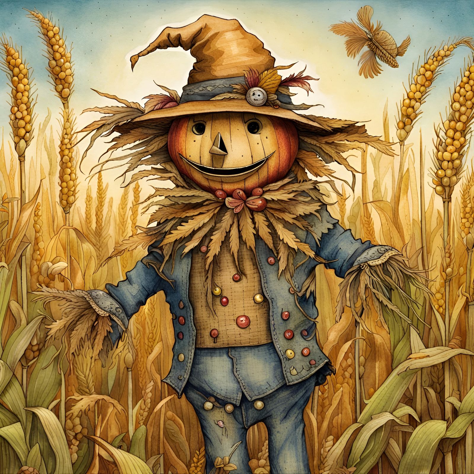 Loveable Scarecrow - AI Generated Artwork - NightCafe Creator