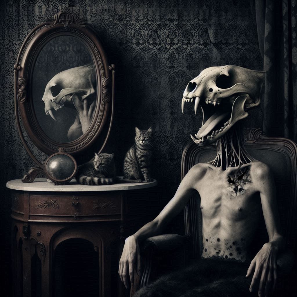 The cracking of the jaw