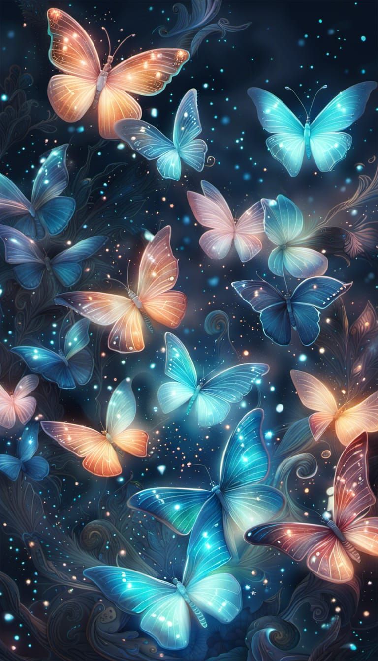 Butterfly Wallpaper - AI Generated Artwork - NightCafe Creator