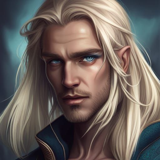 Blone male elf - AI Generated Artwork - NightCafe Creator