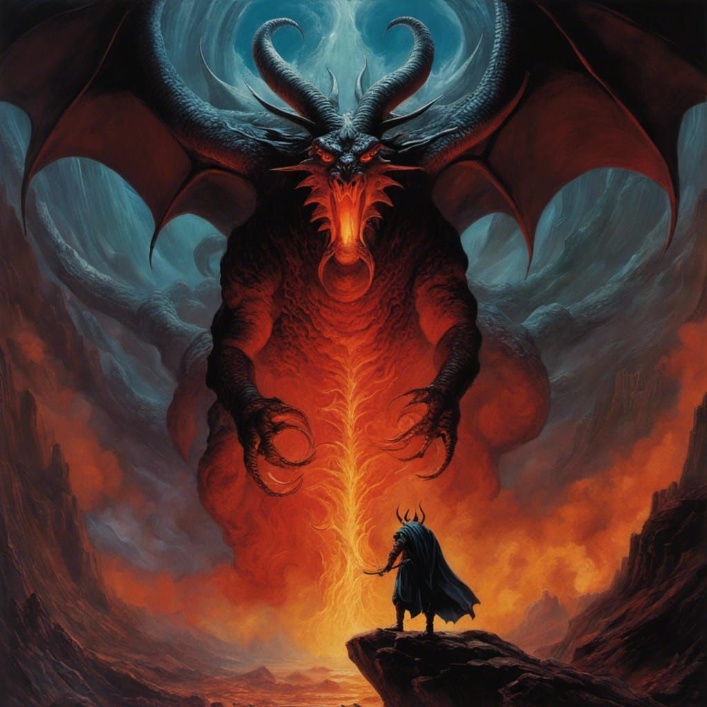 Balrog Satan from tolkien Silmarillion, by Richard Michael Gorman ...