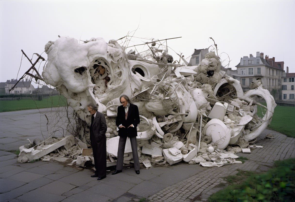 Floral Hurricane: Dark Romantic Impression