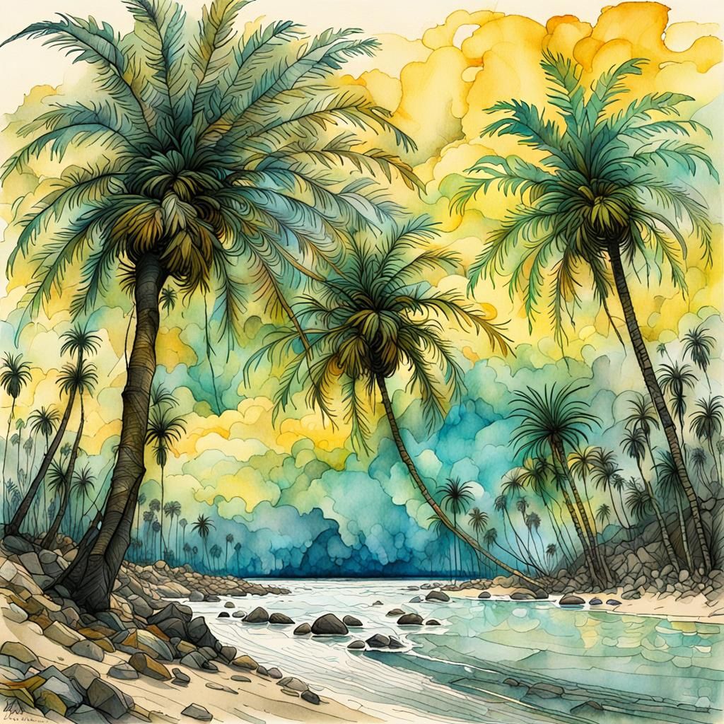 PALM TREES Landscape  by @JustBubu