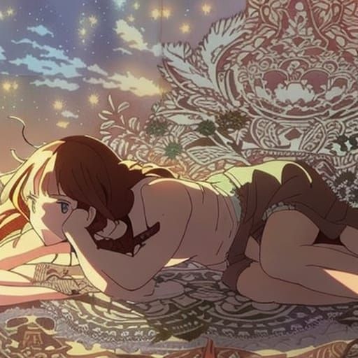 Download Girl Lying On Floor Gaming Anime Wallpaper  Wallpaperscom