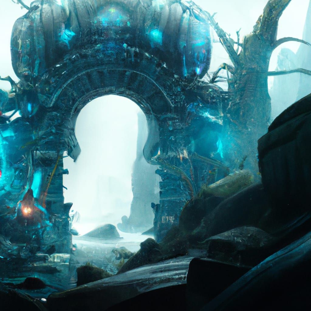 Shutdown detailed matte painting, deep color, fantastical, i...