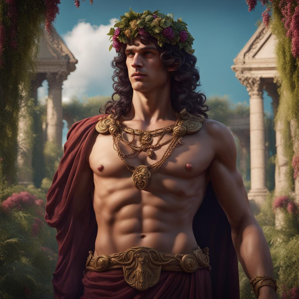 Antinous as Dionysus - AI Generated Artwork - NightCafe Creator