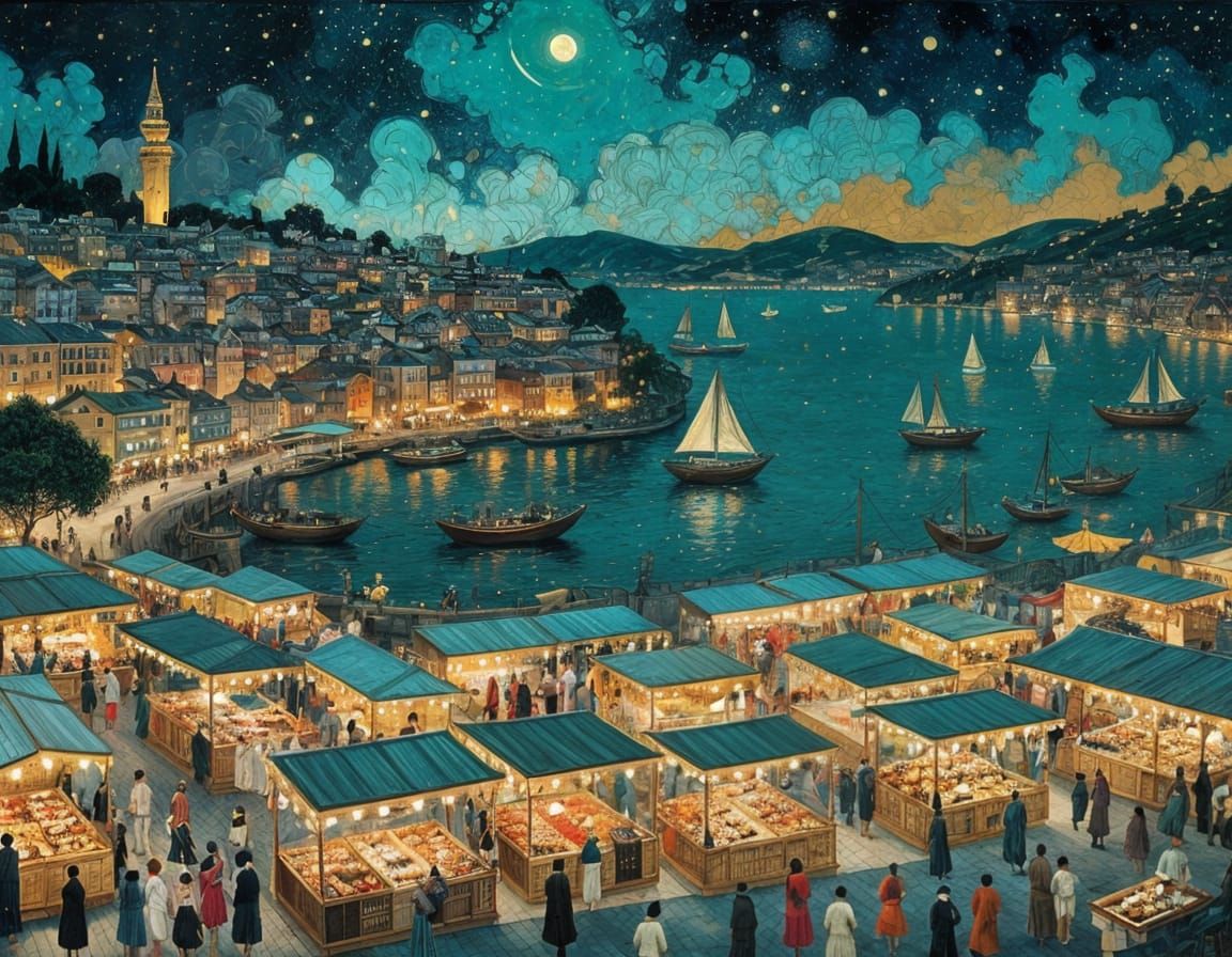 Cyberpunk Cityscape at Dusk