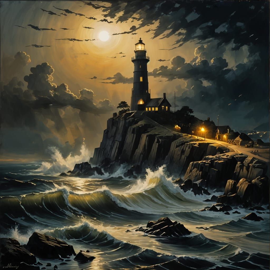 Lighthouse on the Point  by @Vic Williams