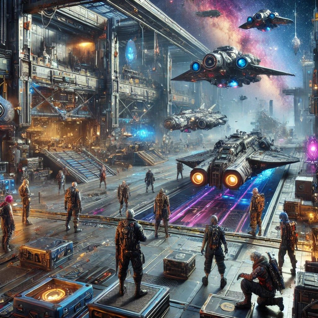 Space Station Among the Stars | DALL-E 3 AI image prompt in ...