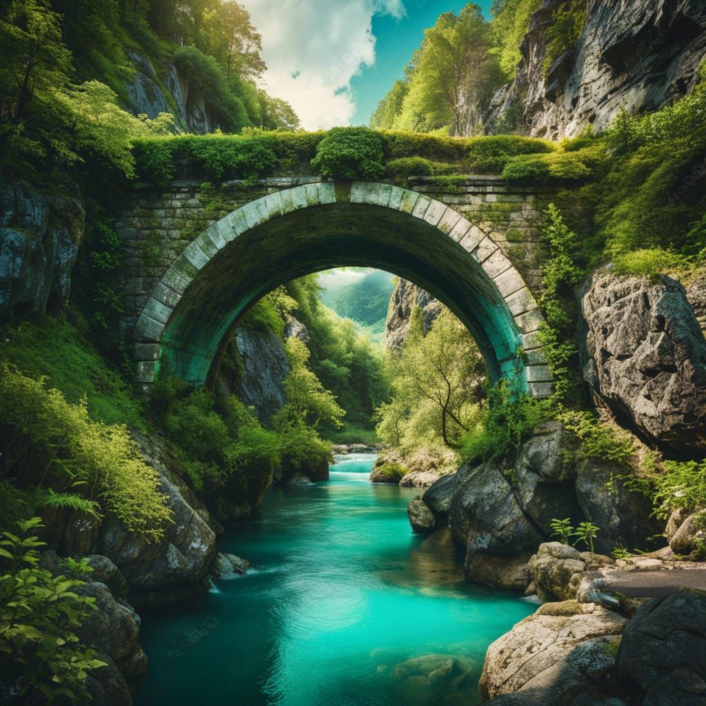 Forgotten bridge  by @Mangochango