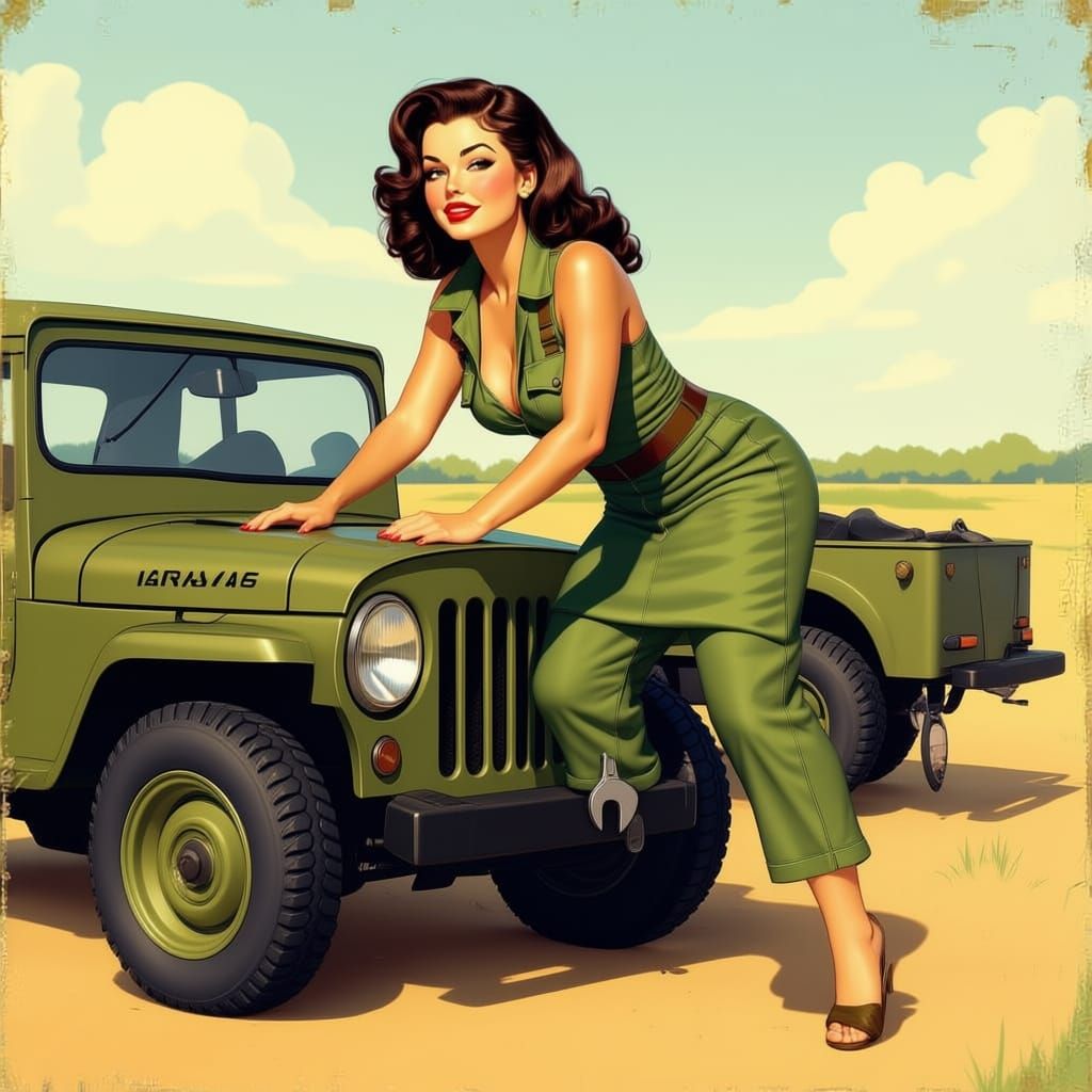 Jeep pinup