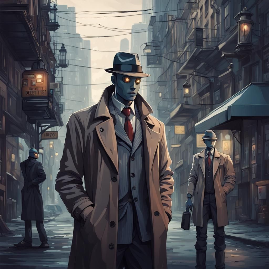 Detectives. - AI Generated Artwork - NightCafe Creator