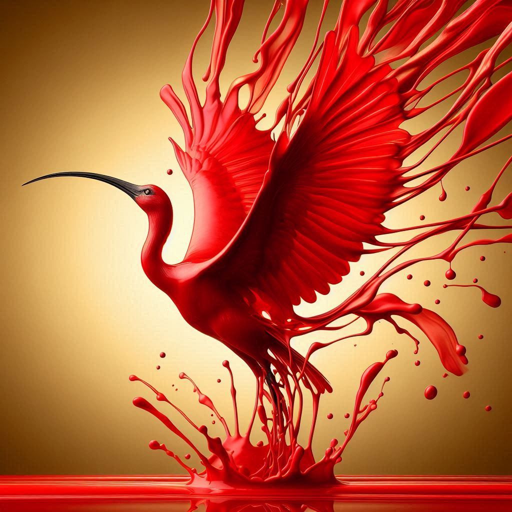 Scarlett Ibis pour art #2