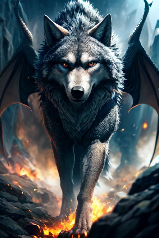 Dragon wolf